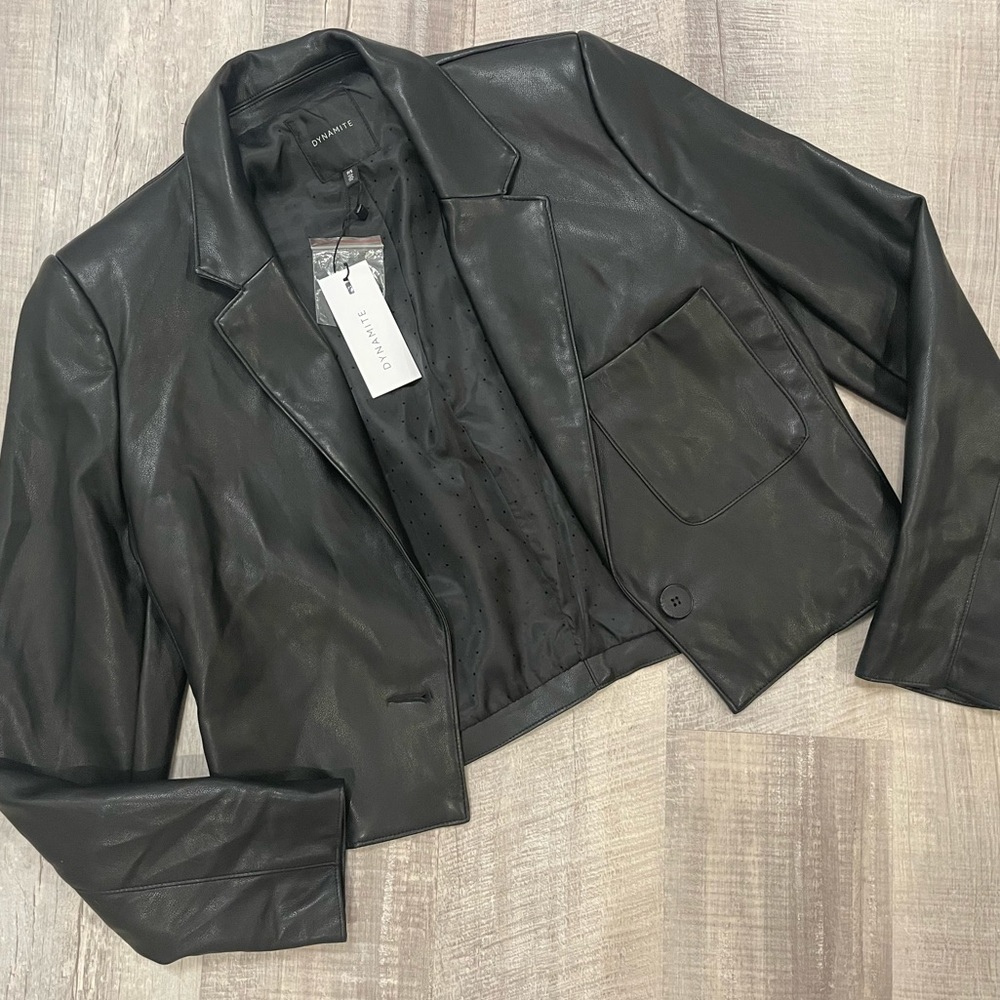 NWT Dynamite Faux Leather Jacket